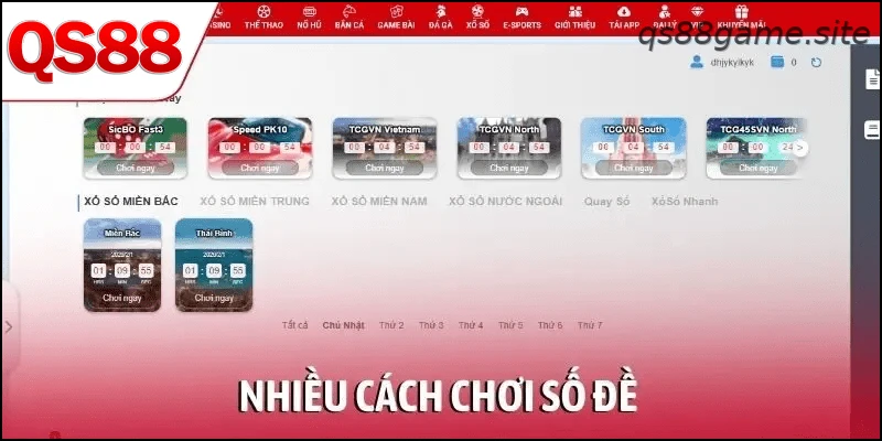 Nhiều cách chơi số đề