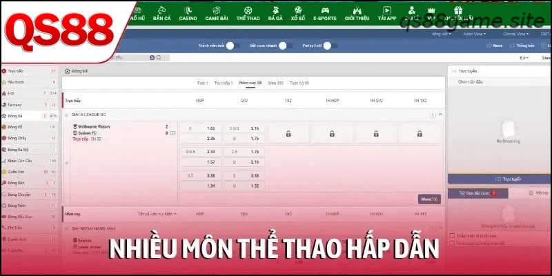 Nhiều môn thể thao hấp dẫn