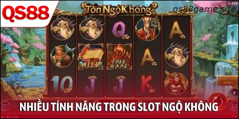 Nhiều tính năng hấp dẫn trong slot Ngộ Không